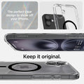 ACS08076 - iPhone 16 Plus Case Ultra Hybrid (MagFit) in Black the perfect clear design to show off your iPhone. Keep it original.