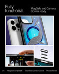 ACS09301 - iPhone 16 Pro Max Case c11 Series Eternal Edition (MagFit) in Eternal showing the fully functional. MagSafe and Camera Control ready. MagSafe compatible,  seamless camera control and precise fitment