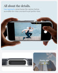 ACS08152 - iPhone 16 Pro Case Classic C1 (MagFit) in Graphite all about the details. easy approach cutout keeps the capture button accessible for when you need to get perfect shot.