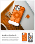 ACS08560 - iPhone 16 Pro Case Classic C1 (MagFit) in Tangerine Back to the classic iconic design from 1988 reimagined. reimagining the iconic imac g3 design into a form factor that fits inside the hand.