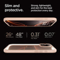 ACS08688 - iPhone 16 Pro Max Case Ultra Hybrid in Rose Titanium slim and protective. strong, lightweight, and slim for the best protection every day. 26x drop amount, 48