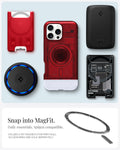 ACS08020 - iPhone 16 Pro Max Case Classic C1 (MagFit) in Ruby snap into magfit. daily essentials spigen compatible. Utilizes 0.75 magnets for firm hold. accessories are sold separately.