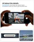 ACS07980 - iPhone 16 Pro Max Case Thin Fit (MagFit) in Metal Slate all about the details. easy approach cutout keeps the capture button accessible for when you need to get the perfect shot.