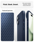 ACS09978 - iPhone 17 Liquid Air in Navy Blue showing fluid, sleek, smart. slim and modern aesthetic meets total protection.