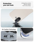 ACS09980 - iPhone 17 Liquid Air in Natural Titanium protection you can trust. air bag like corners absorb impact from every drop. air cushion technology.