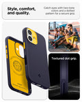 ACS09990 - iPhone 17 Nano Pop (MagFit) in Blueberry Navy showing the style, comfort and quality. Catch eyes with two-tone colors and a dotted pattern for a secure grip