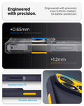 ACS09913 - iPhone 17 Pro Max Case Nano Pop (MagFit) in blueberry navy showing the engineered with precision. Engineered with precision, even 0.01mm matters for better protection
