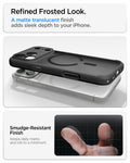 ACS10069 - iPhone 18 Pro / iPhone 17 Pro Ultra Hybrid (MagFit) in Frost Black showing a matte translucent finish designed to resist smudges and maintain a refined appearance
