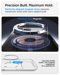 ACS11912 - iPhone 18 Pro Max / iPhone 17 Pro Max Crystal Flex (Mag Fit) showing precisely aligned N52 magnets with an ultra-slim profile for a strong, seamless hold.
