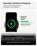 ACS10034 - iPhone 18 Pro Max / iPhone 17 Pro Max Ultra Hybrid in Matte Black showing a slim case supporting standard wireless charging with efficient power transfer