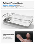 ACS10039 - iPhone 18 Pro Max / iPhone 17 Pro Max Ultra Hybrid (MagFit) in Frost White showing a matte translucent finish designed to resist smudges and maintain a refined appearance
