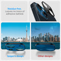 AGL05274 - iPhone 14 / 14 Plus Optik Lens Protector in black residue free. leaves no trace of adhesive behind. 