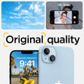 AGL05762 - iPhone 14 / 14 Plus Optik Lens Protector in crystal clear showing the no blemishes, no flash reflection oh, snap, original quality.