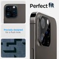 AGL06913 - iPhone 14 Pro / 14 Pro Max Optik Lens Protector in black showing the perfect fit. Precisely designed for a flush look