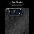 AGL12011 - iPhone Duo Optik Pro EZ Fit Lens Protector in Night Sky showing individual camera lens protectors installed with a case for compatible camera protection
