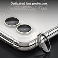 AGL12012 - iPhone Duo Optik Pro EZ Fit Lens Protector in Star White showing dedicated lens protectors covering individual camera lenses while keeping the flash area unobstructed