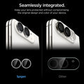 AGL12012 - iPhone Duo Optik Pro EZ Fit Lens Protector in Star White showing individual camera lens protectors compared with a full camera-area protector for a seamless appearance