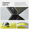 ACS09138 - iPhone 17e Case Tough Armor AI (MagFit) in Frost Black showing the updated with AI. AI-tested with 80,000 simulations for ultimate drop protection everyday