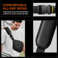AFA07482 - Sling Bag KD410 in Black showing the comfortable all day wear feature