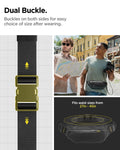 AFA07543 - Waist Band KD411 in Black showing the dual buckle feature