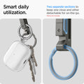 AHP05319 - Key Holder Clip Metal Fit in gunmetal showing the two separate sections to keep one close and other detachable for on-the-go