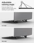 AMP10402 - Slim Fold Laptop Stand | LD201-S2 showing the adjustable viewing angle of stand