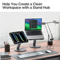 AMP08885 - Laptop Stand Hub LD204H help you create a clean workspace with a stand hub.