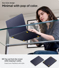 ACS11266 - MacBook Air 15-inch Nano Pop Blueberry Navy showing a minimal duo tone design with a subtle pop of color