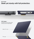 ACS11266 - MacBook Air 15-inch Nano Pop Blueberry Navy showing an elevated base with vent cutouts for optimal airflow
