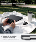 ACS11269 - MacBook Air 13-inch Nano Pop Black Sesame showing hybrid PC and TPU construction for daily scratch protection