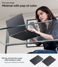 ACS11272 - MacBook Pro 14-inch Nano Pop Black Sesame showing a minimal duo tone design with a subtle pop of color