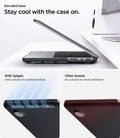 ACS11272 - MacBook Pro 14-inch Nano Pop Black Sesame showing an elevated base with vent cutouts for optimal airflow