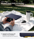 ACS11271 - MacBook Pro 14-inch Nano Pop Blueberry Navy showing hybrid PC and TPU construction for daily scratch protection