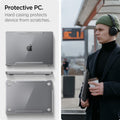 ACS05271 - MacBook Air Case Thin Fit in crystal clear showing the hard casing that protects the device from scratches