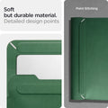 AFA06426 - MacBook Pro 16-inch Valentinus S Laptop Pouch in Jeju Green soft durable leather material with detailed point stitching finish