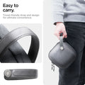 AFA09214 - Mac Mini M4 Klasden Pouch in Charcoal Gray showing the easy to carry, travel-friendly strap and design for ultimate convenience
