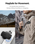 AMP09122 - Mag Fit Clip in black magsafe for movement. go hands free anywhere, hiking, riding, traveling, or vlogging.