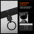 AHP06847 - Carabiner (Magnetic Keychain) Holder Hub in Black showing the everyday utility, unique design adds extra utility to your daily life