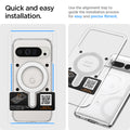ACP08346 - Magnet Ring Plate (MagFit) in White showing the quick and easy installation. use the alignment tray to guide the installation process for easy and precise fitment