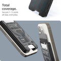 AFA07400 - Ultra Hybrid Zero One MagFit Wallet (MagFit) in Zero One showing the total coverage. Secure 1-3 cards all-day, everyday