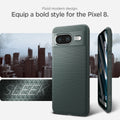 ACS06276 - Pixel 8 Case Liquid Air in Abyss Green fluid modern design. Equip a bold style for the pixel 8.