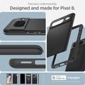 ACS06288 - Pixel 8 Case Thin Fit in black precision craftsmanship designed and made for pixel 8.