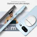 ACS06290 - Pixel 8 Case Thin Fit in mute blue form fitted for your device. Optimal and slim design.