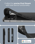 ACS07682 - Pixel 9 Pro Case Liquid Air in Matte Black  crafted for precise pixel fitment with total device functionality.