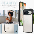 ACS07690 - Pixel 9 Pro Case Ultra Hybrid in Matte Black clarity. Showcase originality by letting your device shine through.
