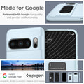 ACS06327 - Pixel 8 Pro Case Thin Fit in mute blue made for google partnered with google for quality and precise craftsmanship.
