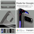 ACS07784 - Pixel 9 Pro XL Case Rugged Armor in Marble Gray made for google partnered with google for quality and precise craftsmanship.
