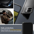 ACS07587 - Pixel 9 Pro Fold Case Slim Armor Pro in Black daily protection drop protected via air cushion technology. surface scratch prevention with raised lips.