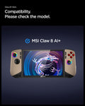 AGL09755 - Claw 8 AI+ A2VM GLAS.tR Slim in clear showing the compatibility