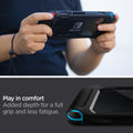 ACS01228 - Nintendo Switch Case Rugged Armor in matte black showing the play in comfort. Added depth for a full grip and less fatigue